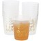 Sparkle and Bash 16 Pack Thanksgiving Plastic Cups, 16 oz Disposable Clear Tumblers - Let's Get Basted Gold Foil Design - Friendsgiving Holiday Party Supplies